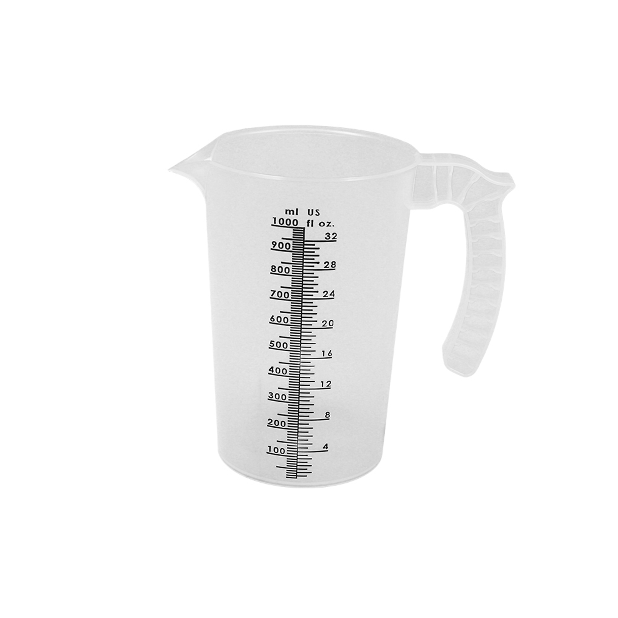 Valley Industries Multi-Purpose Measuring Pitcher - 32oz., Polypropylene, Ergonomic Handle, Model# MP-32